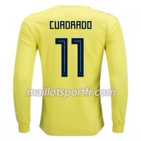 Maillot de Foot Colombie Cuadrado 11 Domicile Coupe du monde 2018 ML